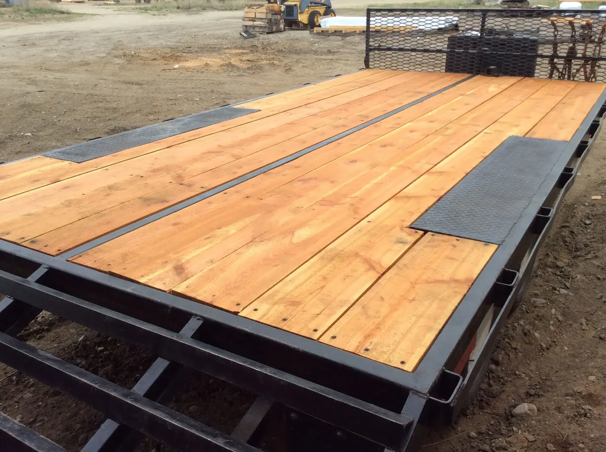 Fresh-cut full-dimension boards arranged at the mill